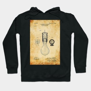 Vintage Light Bulb Patent Hoodie